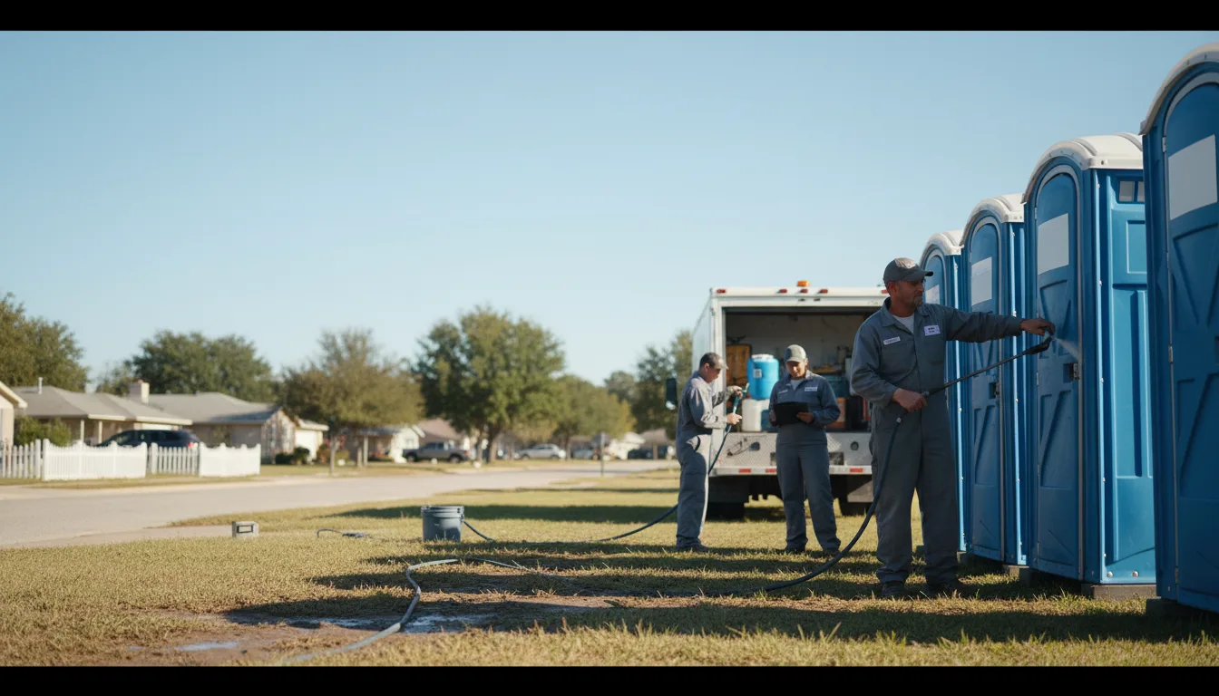 Long-Term Portable Toilet Rental in Weogufka, AL near me